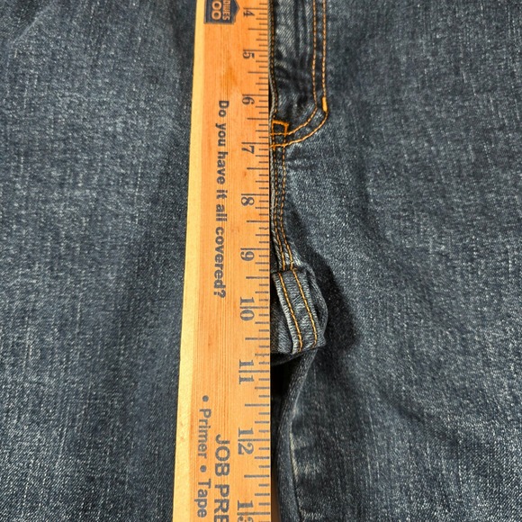 GAP Boot Cut Capri Jeans Womens Size 10 Dark Wash Denim Cropped Stretch - Picture 12 of 13